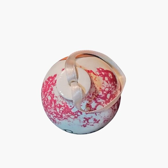 Peace Angel Christmas Ornament Hand Painted Ceramic - Picture 6 of 7